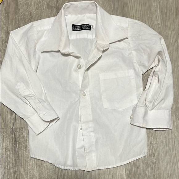 Mini World White Button-Up Dress Shirt size 7 - Picture 1 of 1
